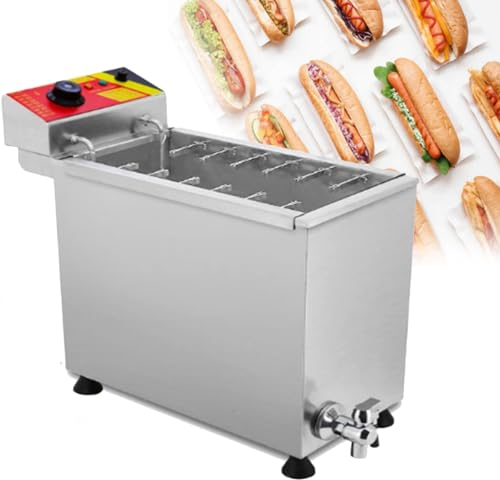 ZyKnaurral Freidora De Queso para Hot Dogs, MáQuina EléCtrica Comercial para Hacer Palitos De Hot Dogs con Queso, Freidora EléCtrica para Restaurantes, Tiendas, Hogares, Etc
