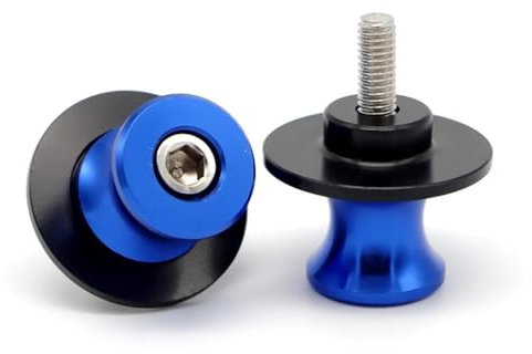 Schwingenschutz Montageständer Motorradständer Zubehör Hubständer Schraube Dekoration Passend für Yamaha MT09 Offroad-Motorrad(Blue,10mm)