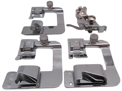 CKPSMS Marke: 1 Set Rollsaum-Nähfuß, kompatibel mit Bernina Marke 165, 180, 185, 630, 635, 640, 730