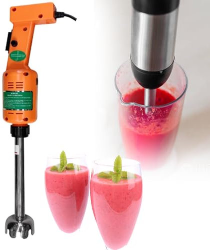 FLNOZAMZ Commercial Immersion Blender, 500W Heavy Duty Hand Mixer, 12000 Rpm, Detachable Handle, Ergonomic Handle, for Soup, Sauces (250mm)