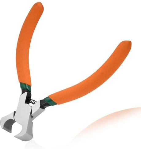 LEONTOOL 4.6 Mini End Cutting Plier | Precision End Nipper for Zipper Install Stops, Wire Cutting & Nail Pulling | Fine Polished High Carbon Steel | Professional Jewelry Making & Shoes Repair Tool