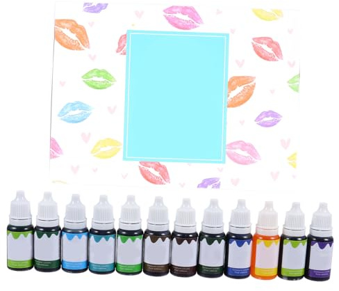 DECORNIJIA 12pcs Lipstick Pigment Lip Shine Dye Cosmetic Extracted from Plants High Concentration Formula Vitamin C Enriched Variety of Color Choices for Makeup Use