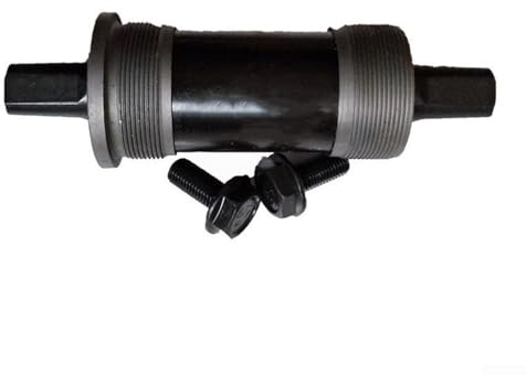 Yuanpgky Pedalier de carretera para bicicleta de 68 mm con rodamientos sellados para bielas cónicas cuadradas, para eje de acero al carbono CNC compatible con cadena de 107-127,5 mm, negro (127,5#)