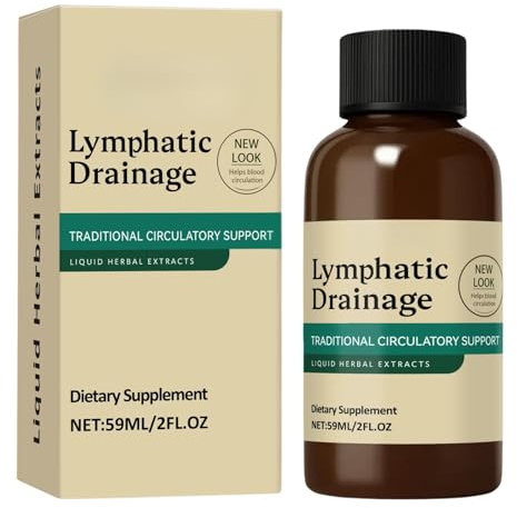 Gocce per il drenaggio linfatico, olio disintossicante linfatico, favorisce la circolazione linfatica e protegge il sistema linfatico, drena naturalmente il gonfiore da viso e corpo