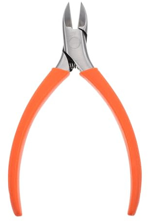 Ciieeo Herramienta de Manicura y Pedicura Cortaúñas y Alicates de Punta de Águila, Mango de Silicona Naranja, para Cortar Uñas Gruesas y Eliminar Durezas, Apto para Uso Profesional y