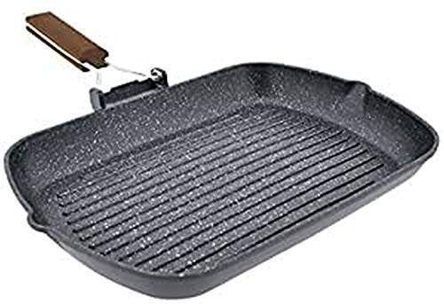 Jata Hogar GP35 Kilimanjaro – Griglia, Alluminio, 40 x 35 x 7 cm, Nero