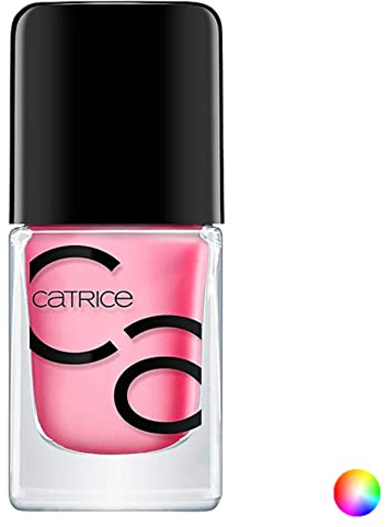 CATRICE ICONAILS Gel Lacquer Gellack Nagellack Nr 23 Nice Cream nude langanhaltend scheinend ohne Aceton vegan Mikroplastik Partikel frei 105 ml, beige, 1 stück