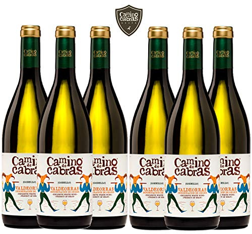 Vino Godello - Caja Vino Blanco 6 botellas x 750 ml - Vino para Regalar - Vino Gallego Premium - Vino Regalo Gourmet - Pack Regalo Vino - D.O Valdeorras - CAMINO DE CABRAS