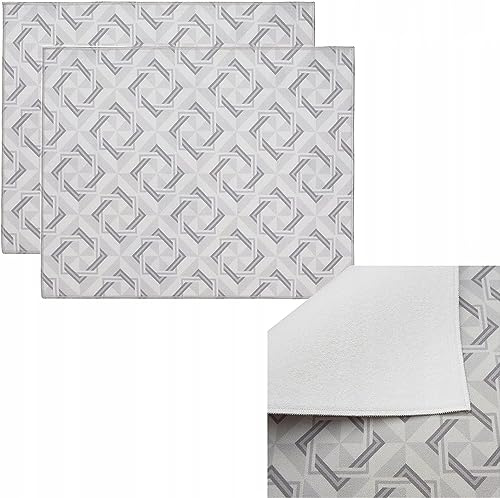 HAMUR HOME Mikrofaser Abtropfmatte für Geschirr 2 Stk 40x46cm HOCH SAUGFÄHIG Trockenmatte, Schnelltrocknend Spülbeckenmatte Geschirrabtropfmatte Geschirrunterlage für Küche, Microfiber Dish Drying Mat