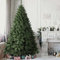BAKAJI Árbol de Navidad Piccadilly King Super Grueso, Muy Lleno, Ramas de Pino Verde, Base de Hierro Cruzado, Ramas Abiertas, Montaje fácil, Muy Grueso Decoraciones navideñas (210