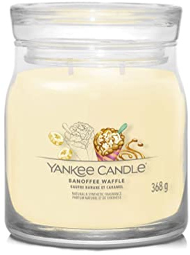 YANKEE CANDLE SIGNATURA MEDIUM JAR BANOFFEE WAFFLE