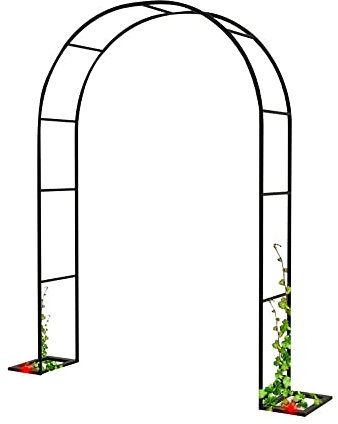 Tazyee Arche De Jardin Extérieure,pergola Tonnelle, Tonnelles en Arc,tonnelle en Arc De Mariage,arrière-Cour De Pelouse De Plante Grimpante Archoutdoor,Arche Décorative en Treillis De Jardin en Métal