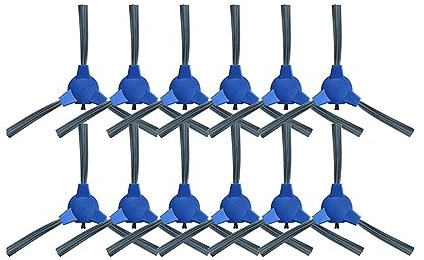 Compatible With Venga VG RVC 3000 3001 Robot Vacuum Clenaer Replacement Spare Parts Accessories Main Side Brush Hepa Filter Mop Rag Wipe (Color : 12 side Brushes)