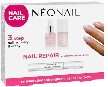 NEONAIL Extreme Nail Repair - Kit de Soin des Ongles - Vernis à Ongles - Huile Cuticules Ongles - Vernis Durcisseur Ongle - Gommage des Ongles et des Cuticules - Sérum pour ongles