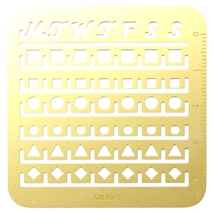 Midori 49099006 modèle bloc-notes calendrier S motif bloc mensuel