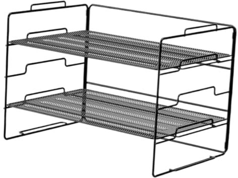 Gogogmee Metall Datei Organizer Für Schreibtisch Robuster Ablagefächer Für Dokumente Und Bürobedarf Stylisches Mesh-Design Für Ordnung Im Büro Oder Zuhause