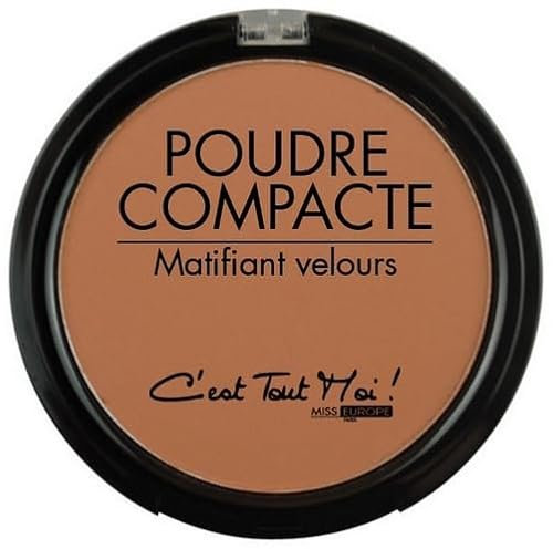 Poudre compacte pour le maquillage, matifiante, couleur moyen, 12 gr