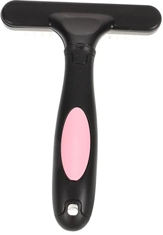 GRIRIW Pferdereinigungskamm Aus Kunststoff Und Stahl Rutschfester Griff Für Fellpflege Entfernt Schmutz Schuppen Und Pferdehaare Rostbeständig Und Langlebig