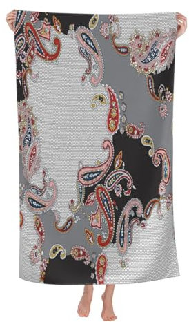Herren Damen Reisehandtuch Paisley Microfaser Handtücher Erwachsene Strandtuch Kinder Kinder Badetuch Für Pool Strand Reise