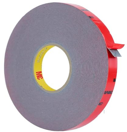 SOLNIT Ruban de montage double face très résistant et étanche, bande adhésive en mousse pour LED pour décoration de voiture, maison, bureau, fabriquée avec CP5108 (15mm x 33meter)