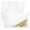 Federe Copricuscino Letto con Cerniera e Tessuto Damascato- Copricuscino Letto Anallergico - Federe Cuscini 50x80 cm - Set Copri Guanciale 8 Pezzi