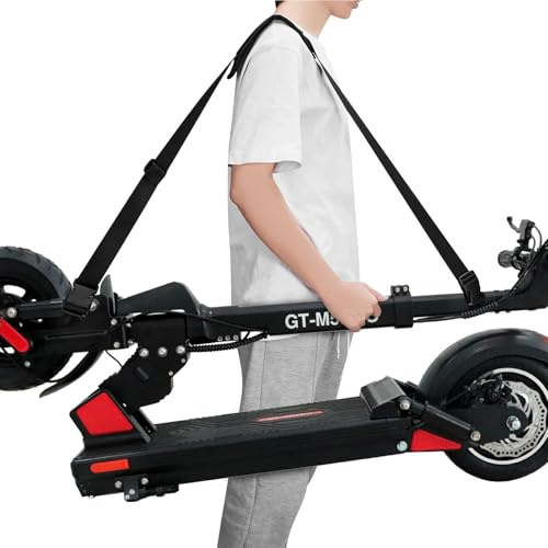 Archerest 2 Pack Kick Scooter Straps, Adjustable Carrying Strap with Extra-Thick Anti-Slip Shoulder Pad, Compatible with Segway es1/es2/es2 Pro/es4/f30/f40/e8/e10/c10/e22/e25/max Mijia M365 (Black)