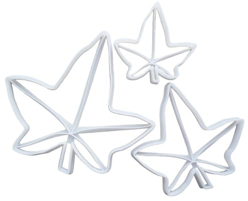 Ivy Leaf Ivies Plant Shape Cookie Cutter Dough Biscuit Pastry Fondant Sharp Stencil Garden Leaves (Small)