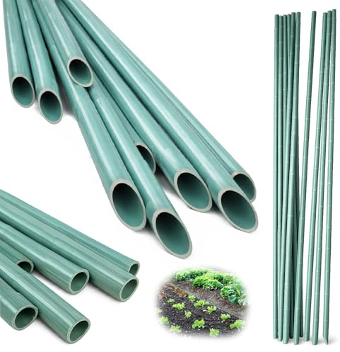 Crisalide® Tutori per Piante in PVC – Paletti di Sostegno Resistenti e Riutilizzabili – Lunghezza 134 cm – Ø 2 cm – Ideali per Orto, Giardino e Piante Rampicanti – Confezioni da 5, 10 o 20 Pezzi (20)