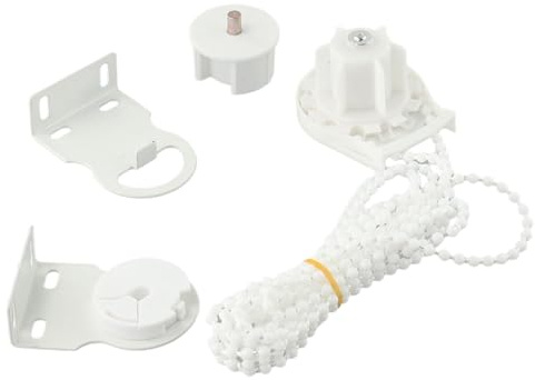 SPORTARC Rollo-Montage-Set, Rollo-Teile, 300 cm Perlenkette, Halterungen und Kupplungsset, Kunststoff-Reparatur-Ersatzteile für Home Office