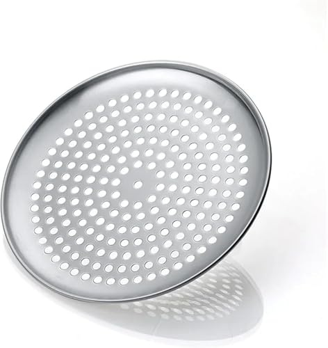 ZQINGQING Bandeja Pizza Horno Antiadherente De Primera Calidad, Utensilios for Hornear, Placa for Aleación Aluminio, Plato Hondo Redondo, for Molde, Herramientas(16inch (40cm))
