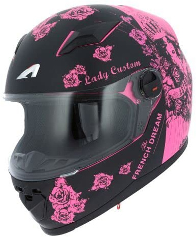 Astone Helmets gt2kg-ladyc-bpxl Motorradhelm GT Kid Lady, Pink, Größe XL