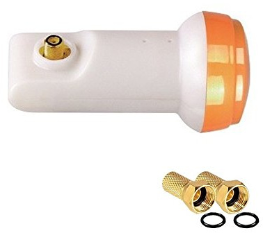 Golden Media LNB Single Universel 0,1dB Full HD 3D Ready + 2 fiches F