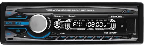 Sencor SCT 5017BMR Radio portable Voiture Numérique Bleu - Radios portables (Voiture, Numérique, AM,FM, 160 W, LCD, Bleu)