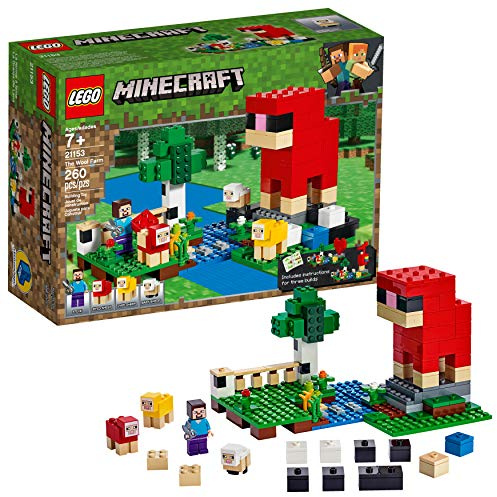 LEGO Minecraft The Wool Farm 21153 Building Kit, New 2019 (260 Pieces)