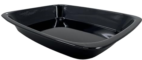 Great British Bakeware 33cm Vitreous Enamel Baking Tray Oven & Roasting Tray, Heavy Duty Vitreous Enamel Bakeware, Roasting Tin, Baking Tin, Made in England, Scratch Resistant