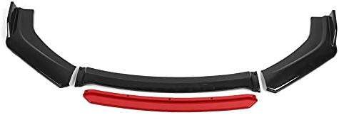 Akozon Front Bumper Lip Body Kit Spoiler Auto Universal Frontstoßstange Spoiler Luftdurchfluss Luftzufuhr Spoilerlippe Kantenschutz Kotflügel Frontstoßstange Lippe Dämpfung Stoßdämpfer