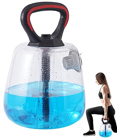 Jildouf Kettle Hantel – Kugelhantel Gewichte, Sport Geräte Fitness Kugelbälle mit einem Wassereinlass Übung Fitness Gewichtheben Werkzeug für verfügbares Gewicht bis zu 8,2 kg
