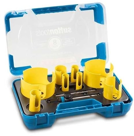 Sutton Tools Tungsten Carbide Tipped Multi-Purpose Holesaw 8-Piece Set for Carpenters