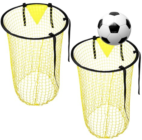 2Pcs Top Bins Football Targets,Football Goal Target Net for Practice Your Footwork and Assist You in Becoming a Master of Free Kicks and Penalty Kicks