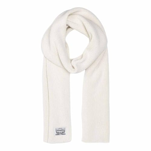 Levi's Women's Backpatch Scarf, Off White, Talla única para Mujer