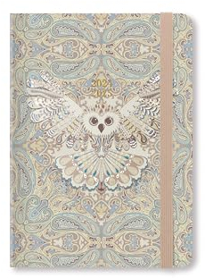 Letts of London Paisley Schülerkalender 2024/2025, A6, Wochenansicht, Eule