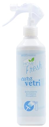 HOME PRO Fresh Cura Vetri Detergente Brillantante per Vetri: Pulizia Profonda e Lucentezza Impeccabile per Ogni Superficie Finestre, Specchi, Cristalli 500ml