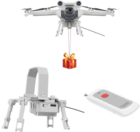 LICHIFIT Drone Airdrop Sistema Universale per DJI Mini 3 Pro/Mini 3 Drone Payload Release Lanciatore Trasporto Consegna Rilascio Dropping Dispositivo