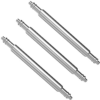 Barre de Ressort pour Montre 22mm Argenté, Lot de 4 Set de Pièces Métal | Outil de Réparation de Bracelet, Manche Lourd, Fourche Large et Pointe Réversible