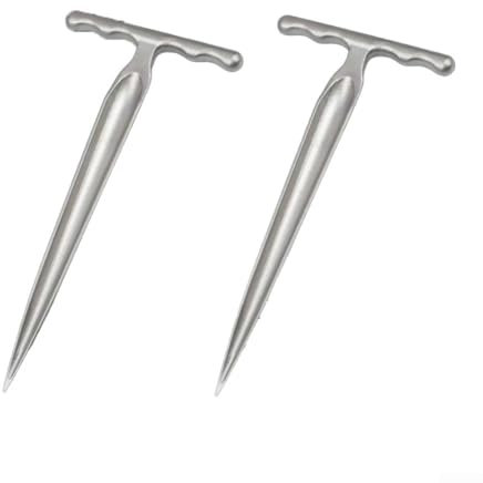 Eawfgtuw Strumento per inserire cavi metallici, punteruolo in acciaio pressofuso 30 per infilare cavi efficienti, impugnatura ergonomica, design che fa risparmiare tempo, costruzione robusta, argento