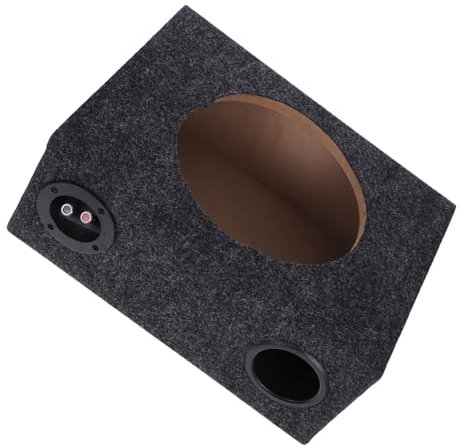 TOPBATHY Caisson De Basse Voiture Ultra-Plat Bois Abs Et Alliage pour Subwoofer Coffret Solide Et Facile à Installer Boîtier Audio Véhicule Améliorant La Qualité Sonore
