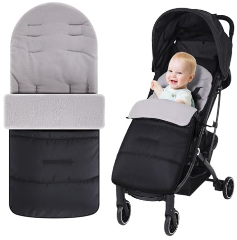 Saco de Dormir para bebé de Invierno, Saco Universal para Silla de Paseo Sacos de Abrigo para Carritos Saco de Dormir Universal para Bebé Antideslizante, Impermeable y Fría, Desmontable