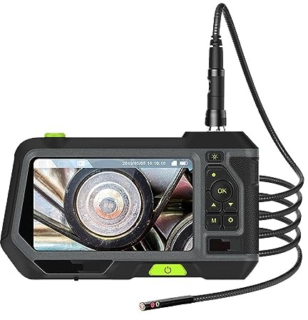 Boroscopio For Ispezione Auto For Tubi Videoscopio Digitale HD 1080P Con Schermo LCD For Endoscopio Telecamera Ispezione Professionale(5.5mm dual lens 1m)