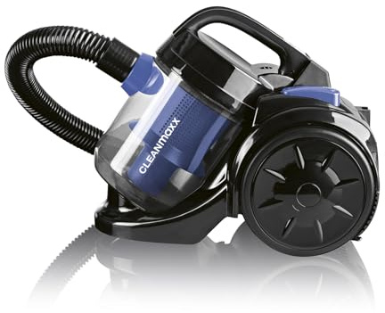 CLEANmaxx Multi-Zyklonstaubsauger | Leicht & Beutellos | 6,5 m Aktionsradius | Spezialdüsen-Set | EPA- & Schwammfilter