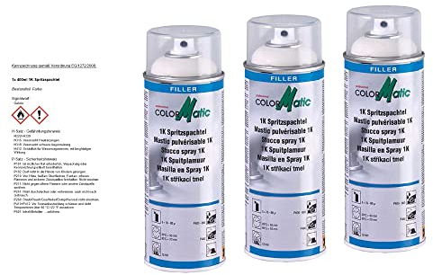 COLORMATIC 3x 400ml 1K Spritzspachtel